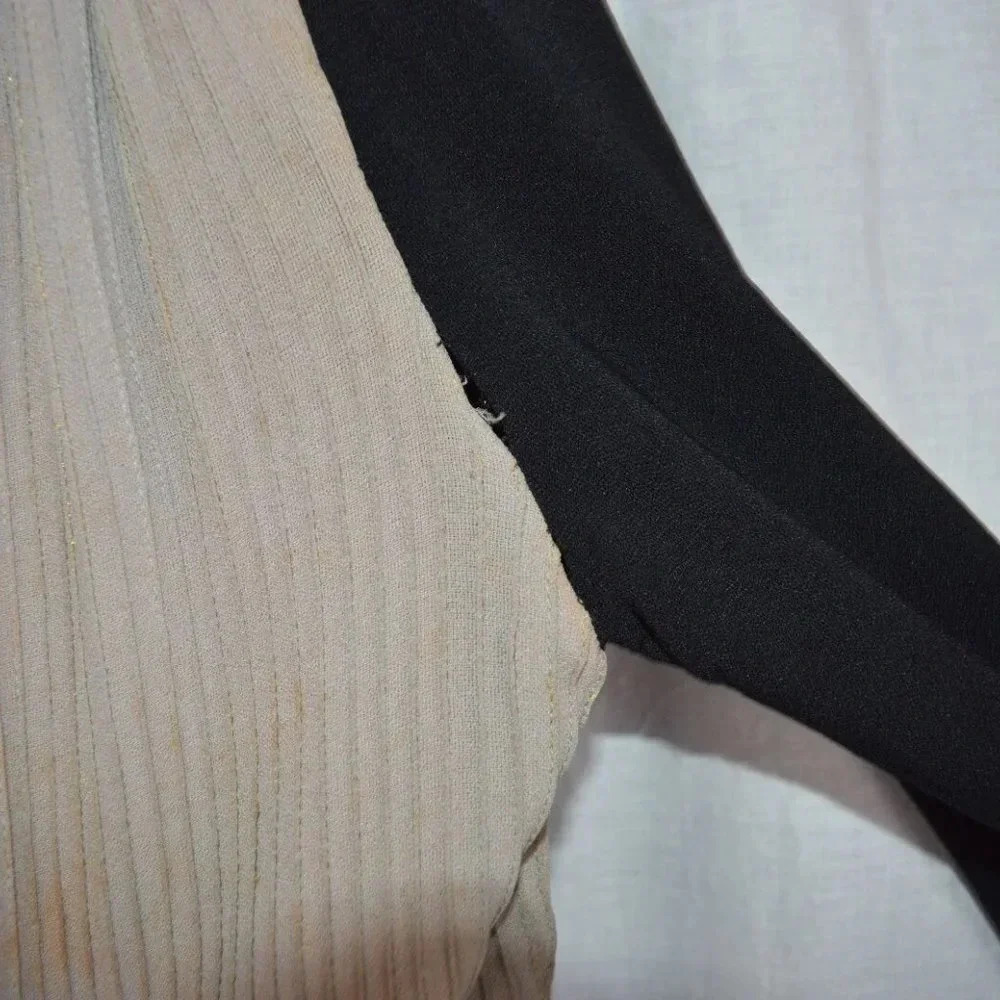 1940s 1950s Beige Black Dress - Picture 7 of 9